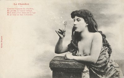 Fille soufflant sur un pissenlit - French Photographer